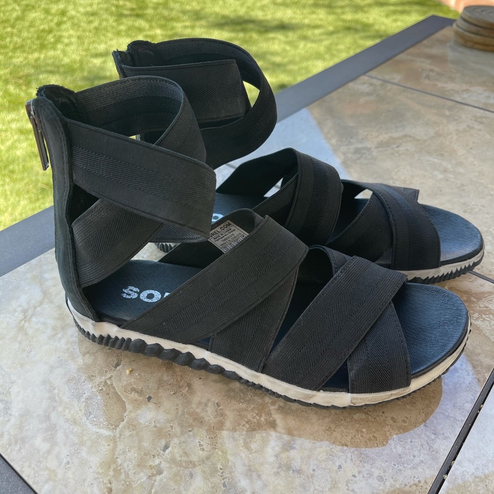 Sorel Out and About Plus Strap Sandals